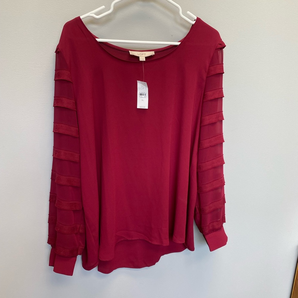 NWT  LOFT blouse, size XL